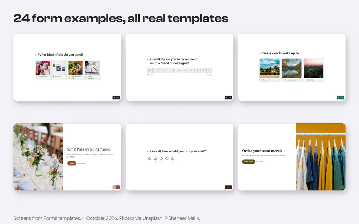 24 Beautiful Form Examples (and the Free Templates Behind Them)