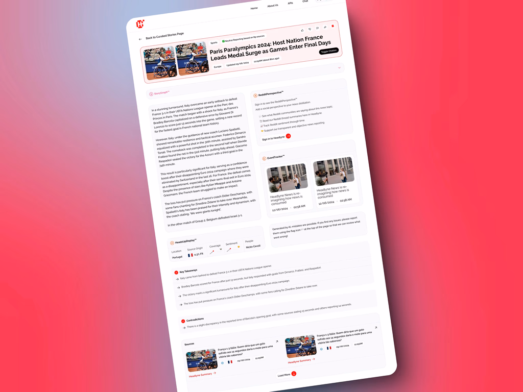 Headlyne — AI news app